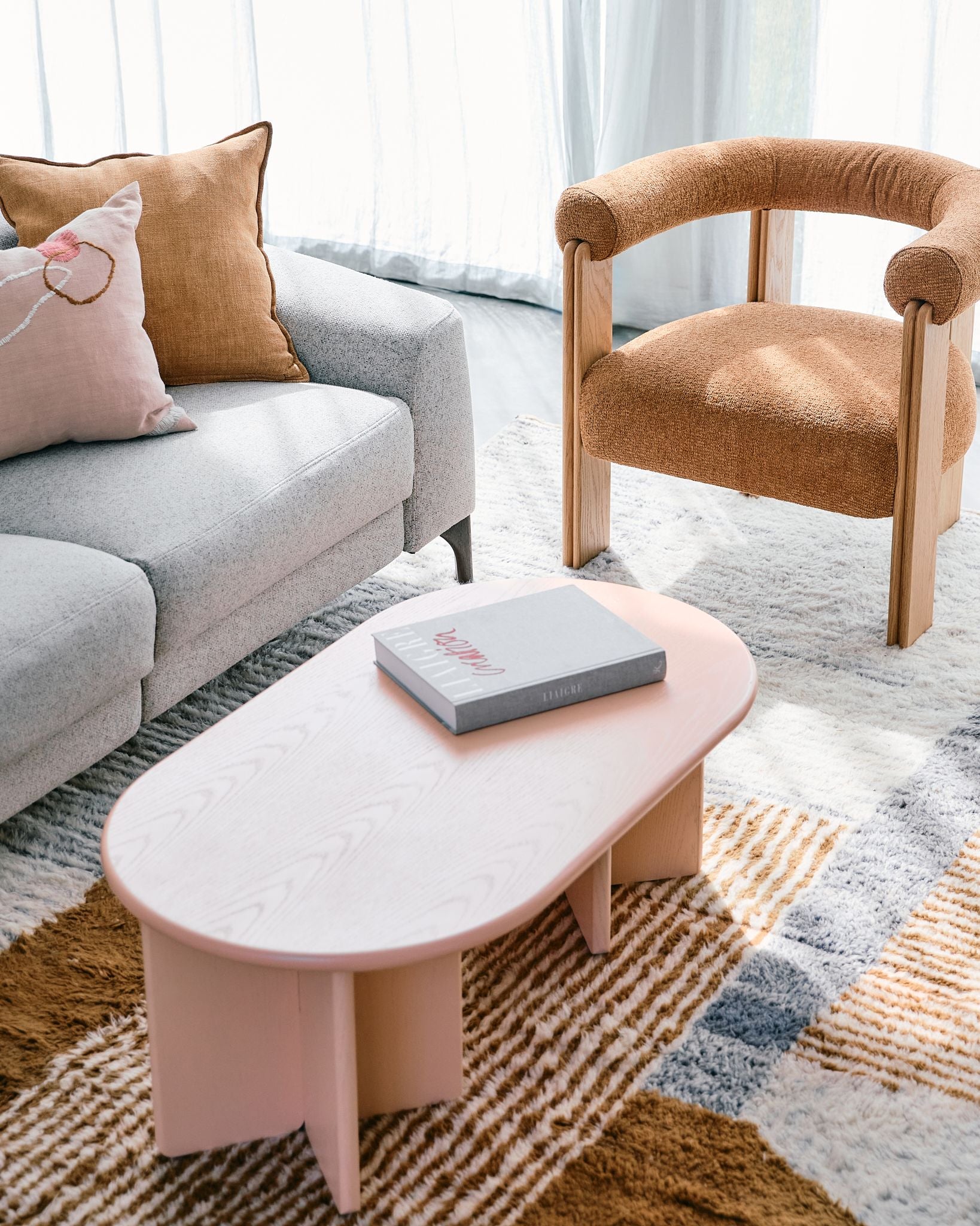 NADINE OCCASIONAL CHAIR - RUST