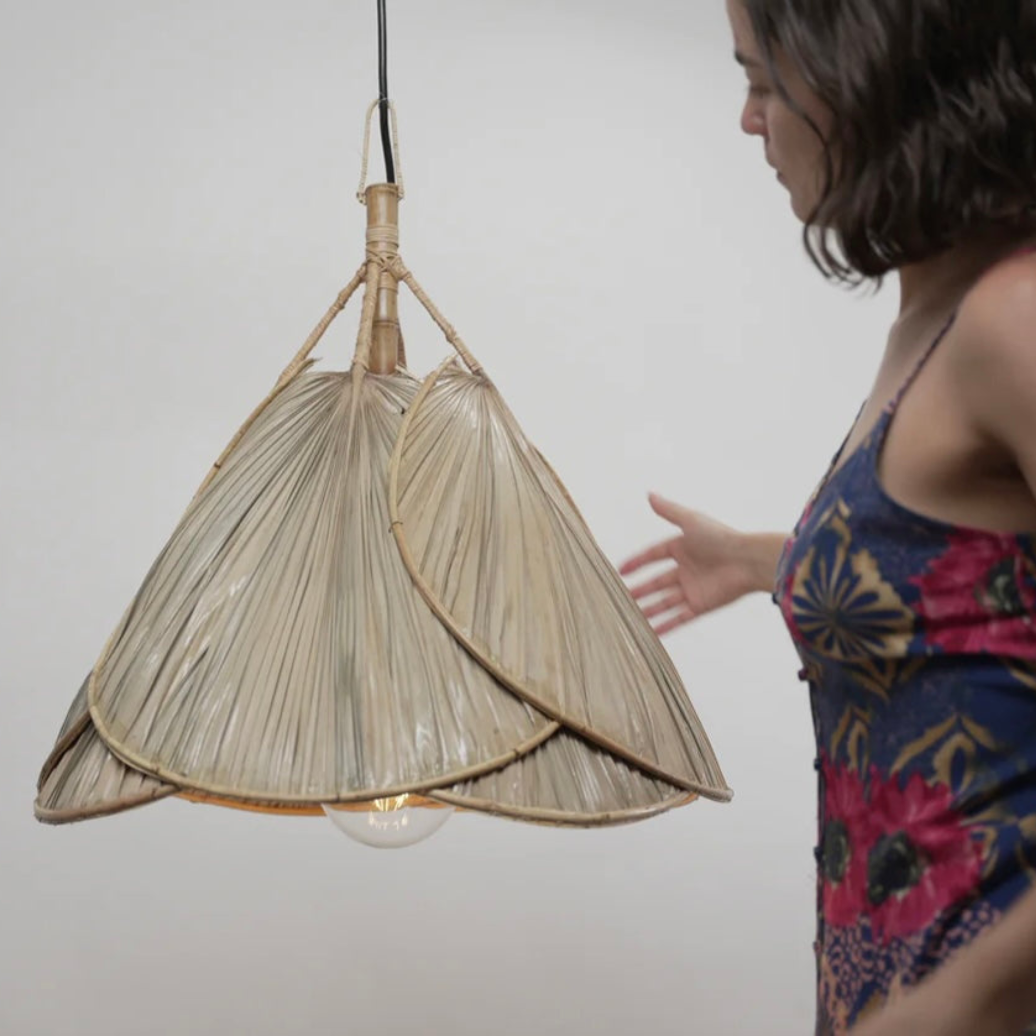 Palm Leaf Pendant Light Shades