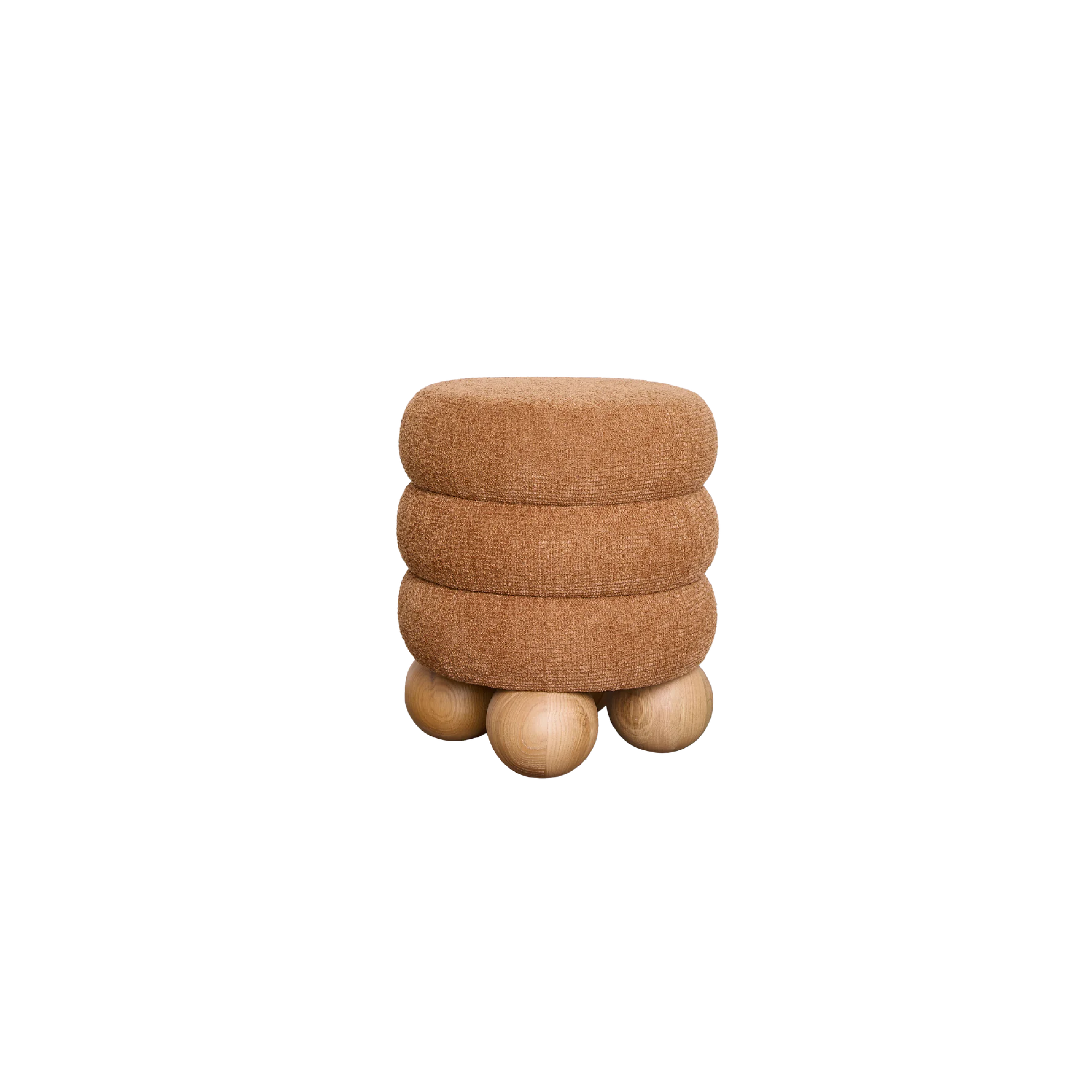 ROLLEY POD OTTOMAN - RUST